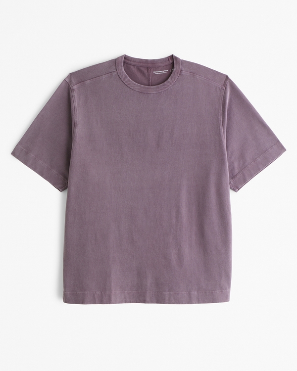 Premium Heavyweight Tee, Soft Plum view 1