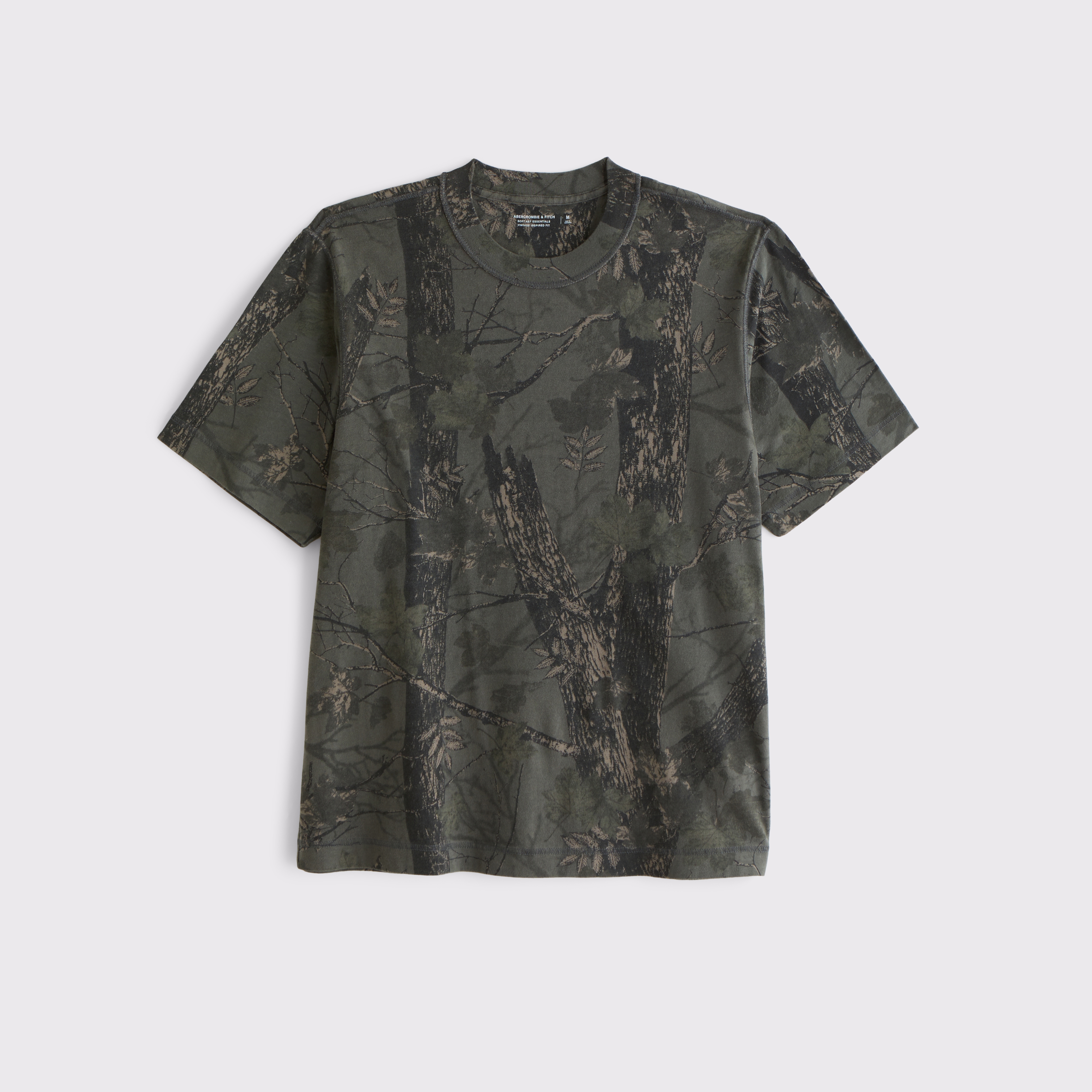 Abercrombie & Fitch アイコン ヘンリー Tシャツ 5枚入 Taupe Abercrombie & Fitch 5-pack icon logo henley T-shirt in black