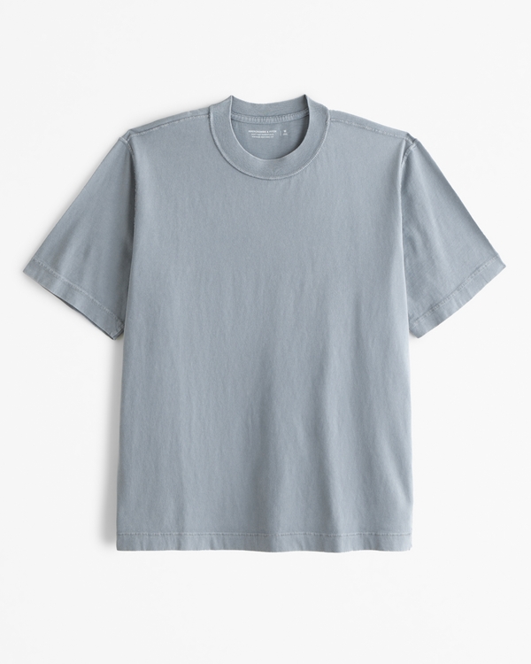 Vintage-Inspired Tee, Light Blue