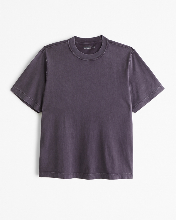 Vintage-Inspired Tee, Dark Purple