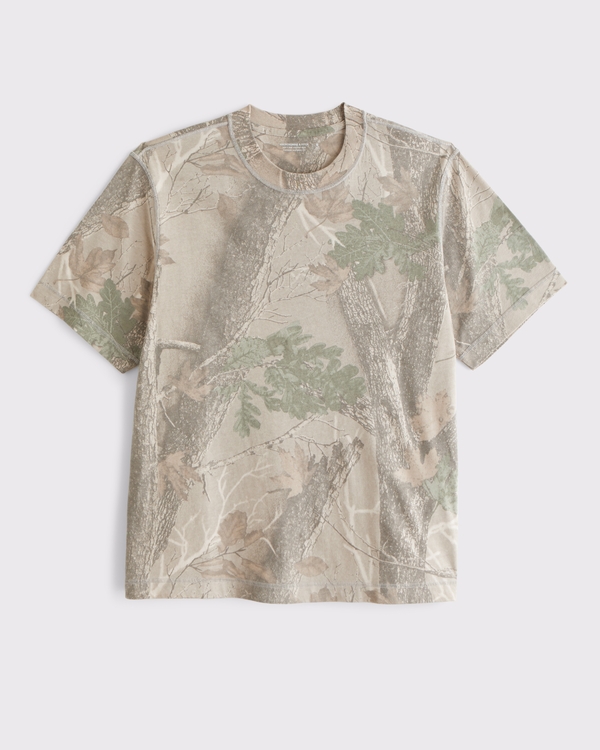 Vintage-Inspired Tee, Light Brown Camo