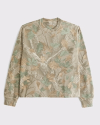 Long-Sleeve Grid Waffle Tee