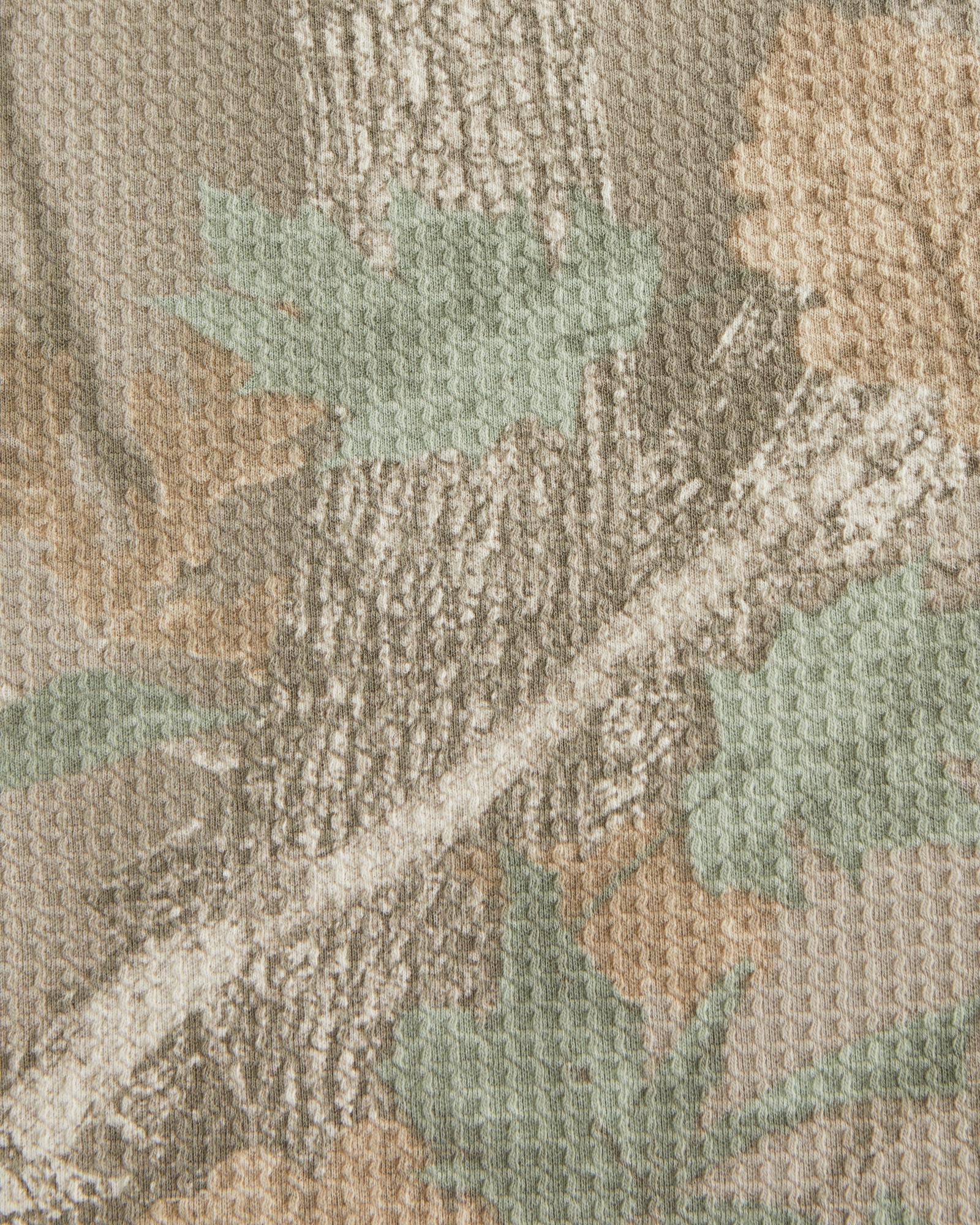 Long-Sleeve Grid Waffle Tee