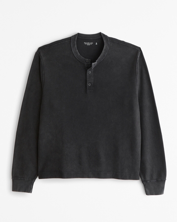 トップス Graphpaper Waffle L/S Henley Neck Tee Waffle L/S Henley Neck Tee – Graphpaper KYOTO｜グラフ