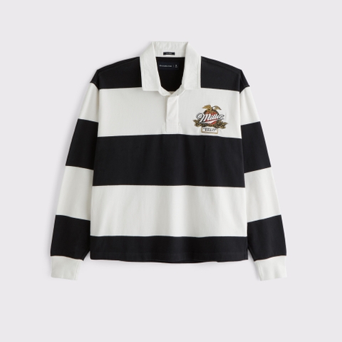 Мужские топы Abercrombie & Fitch Miller Lite Rugby Polo