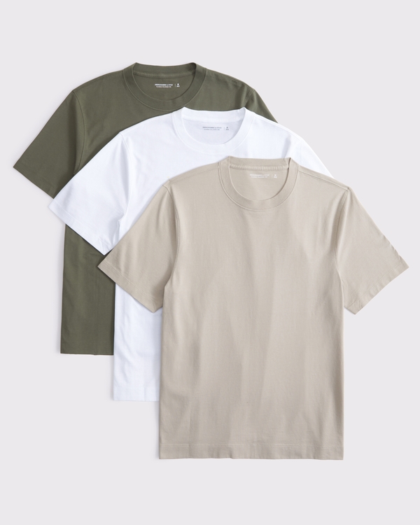 3-Pack Classic Polished Tees, Cloud Gray Multicolor view 1