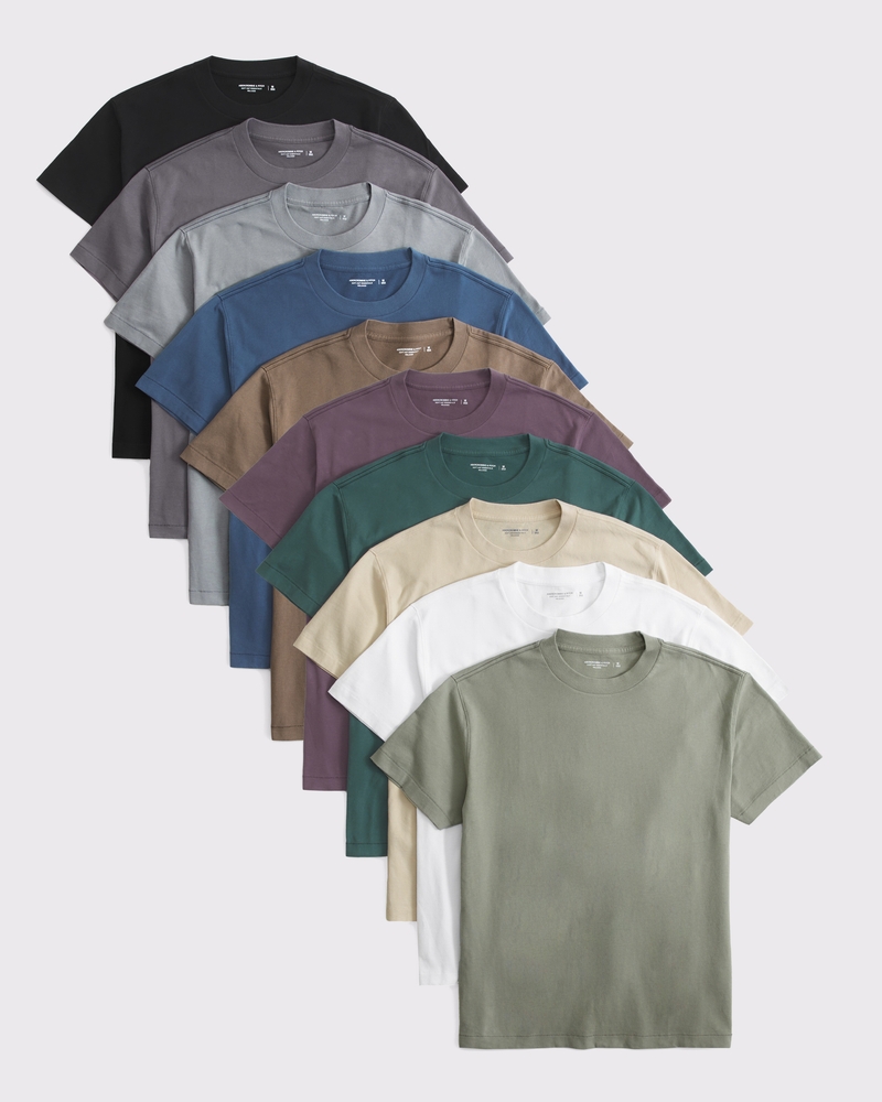 Paquete de 10 camisetas básicas
