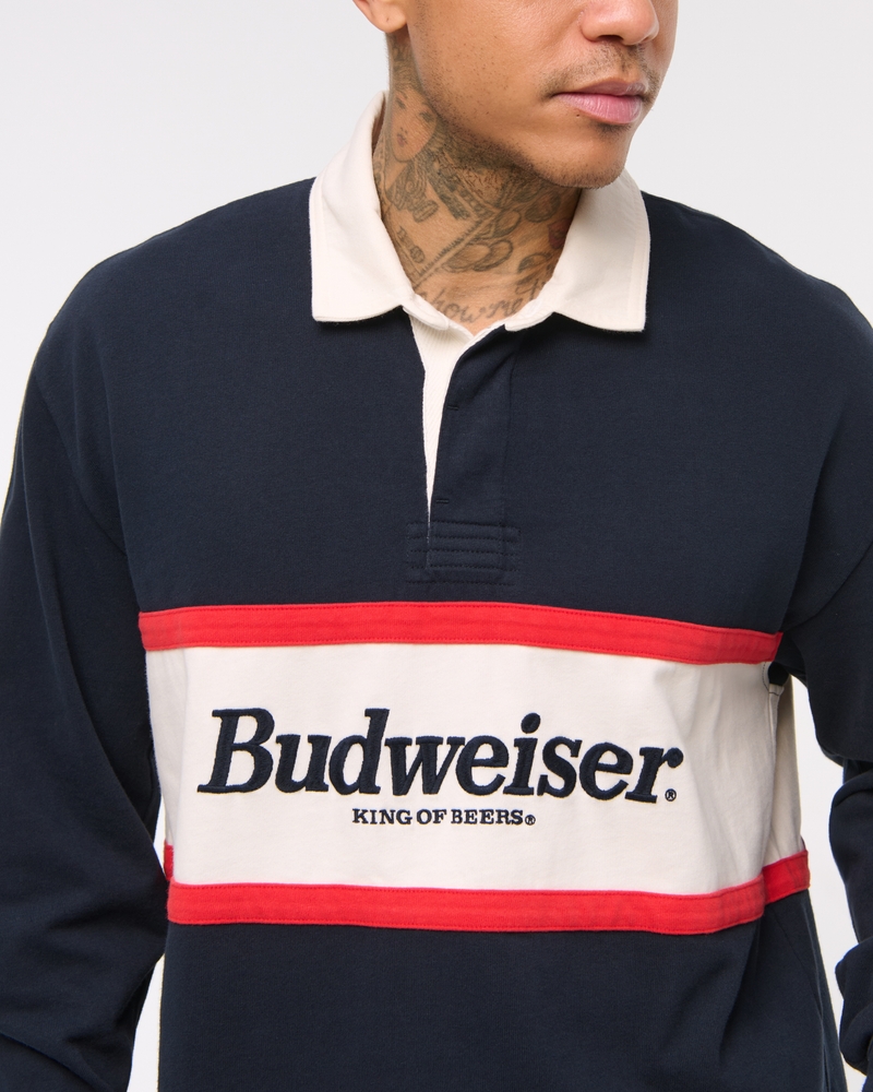 Budweiser Cropped Rugby Polo