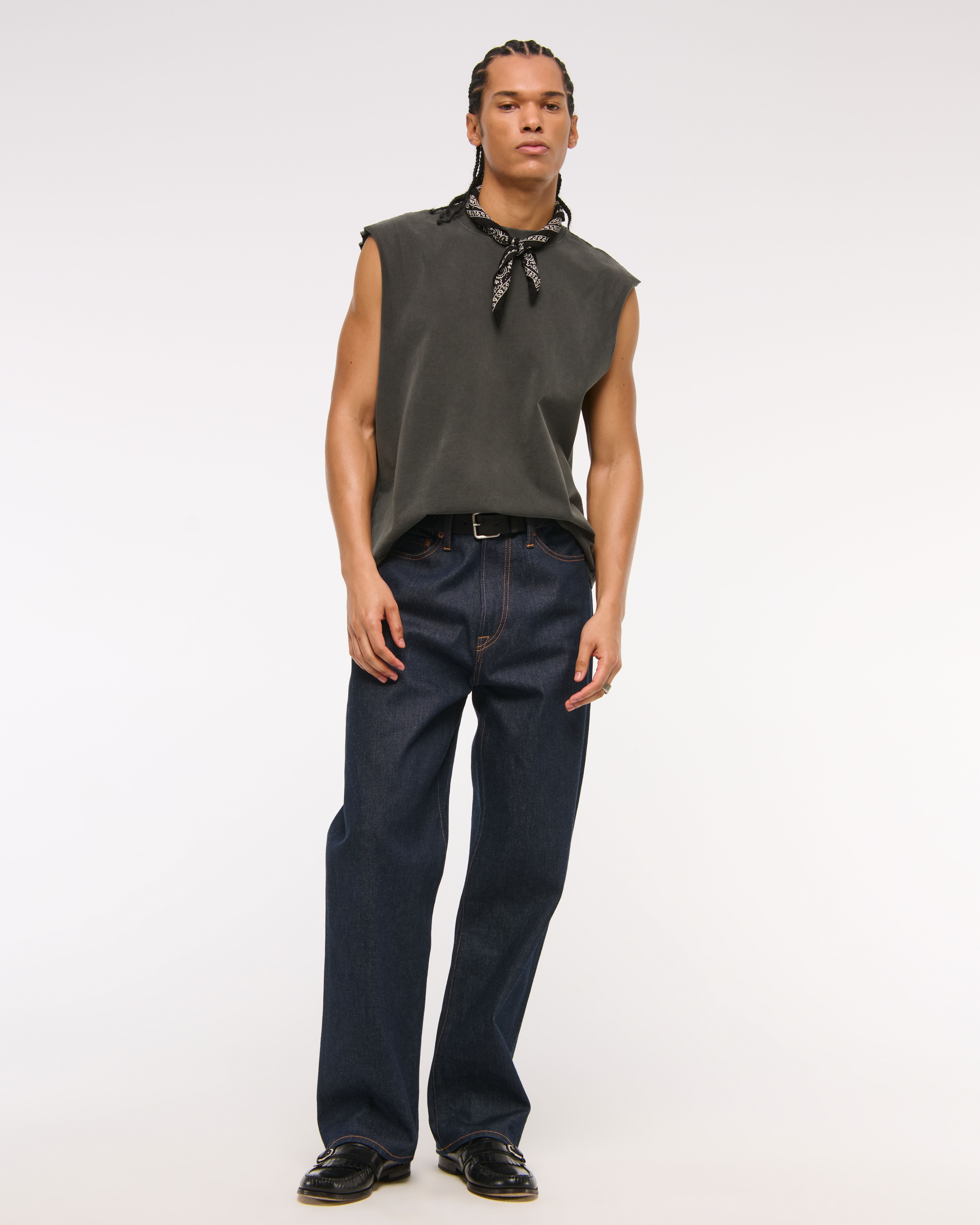 Abercrombie & Fitch プレミアムヘビーウェイト タンクトップ Men's Premium Heavyweight Cropped Tank | Men's Tops