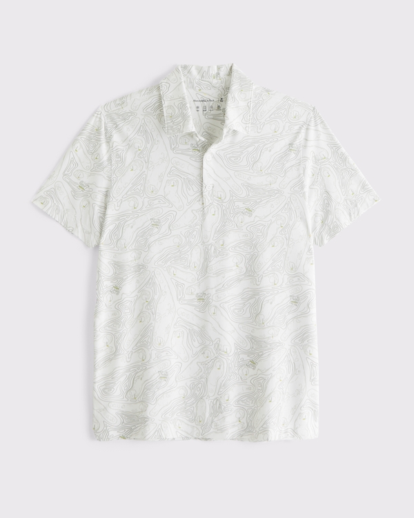  Performance-Polo, Weiss Mit Muster view 1