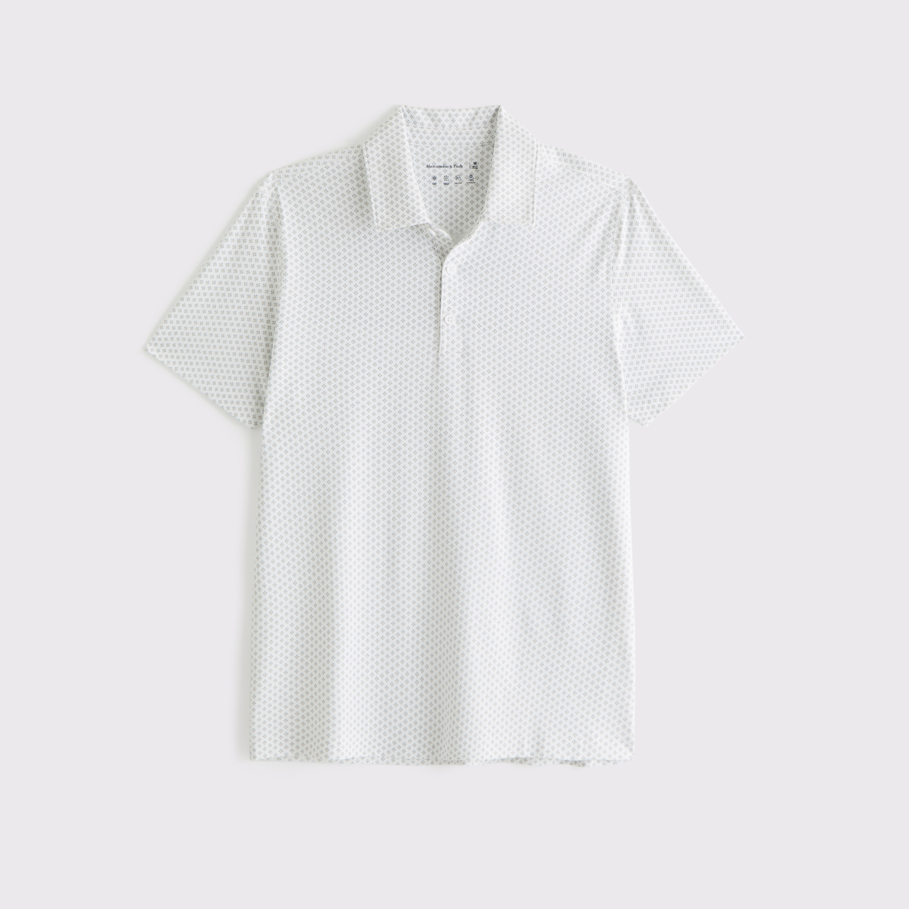 Abercrombie & Fitch Performance Polo In White