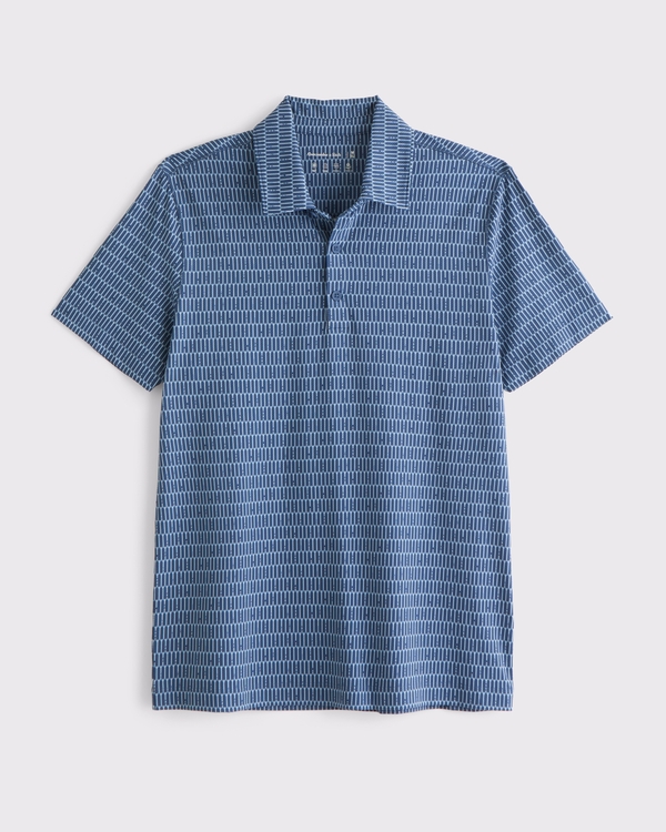  Performance Polo, Blue Pattern view 1