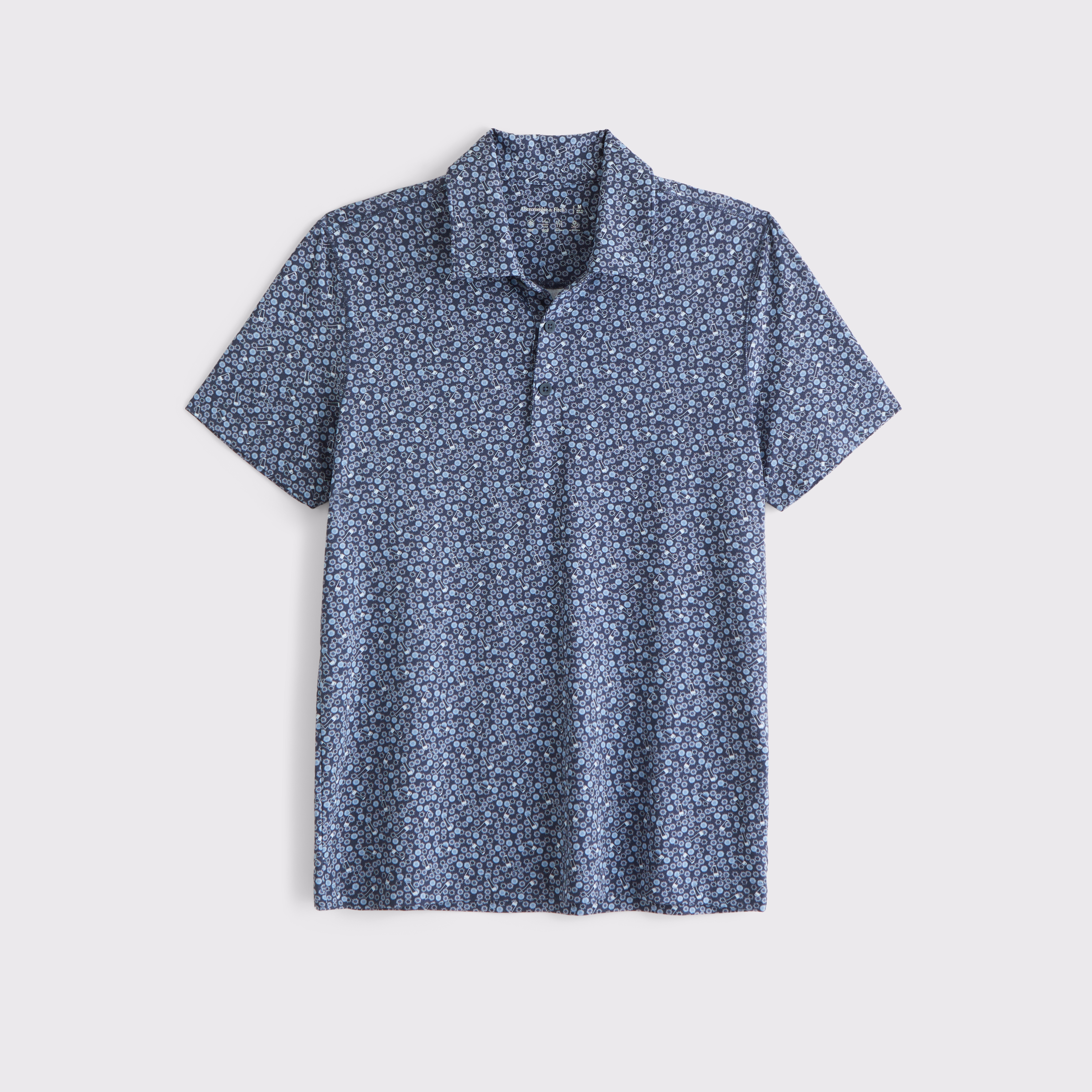 Abercrombie & Fitch Performance Polo In Purple