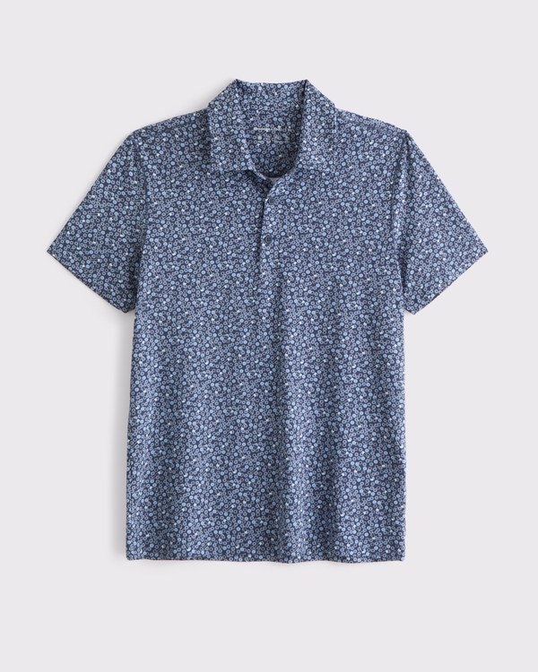  Performance Polo, Navy Pattern view 1