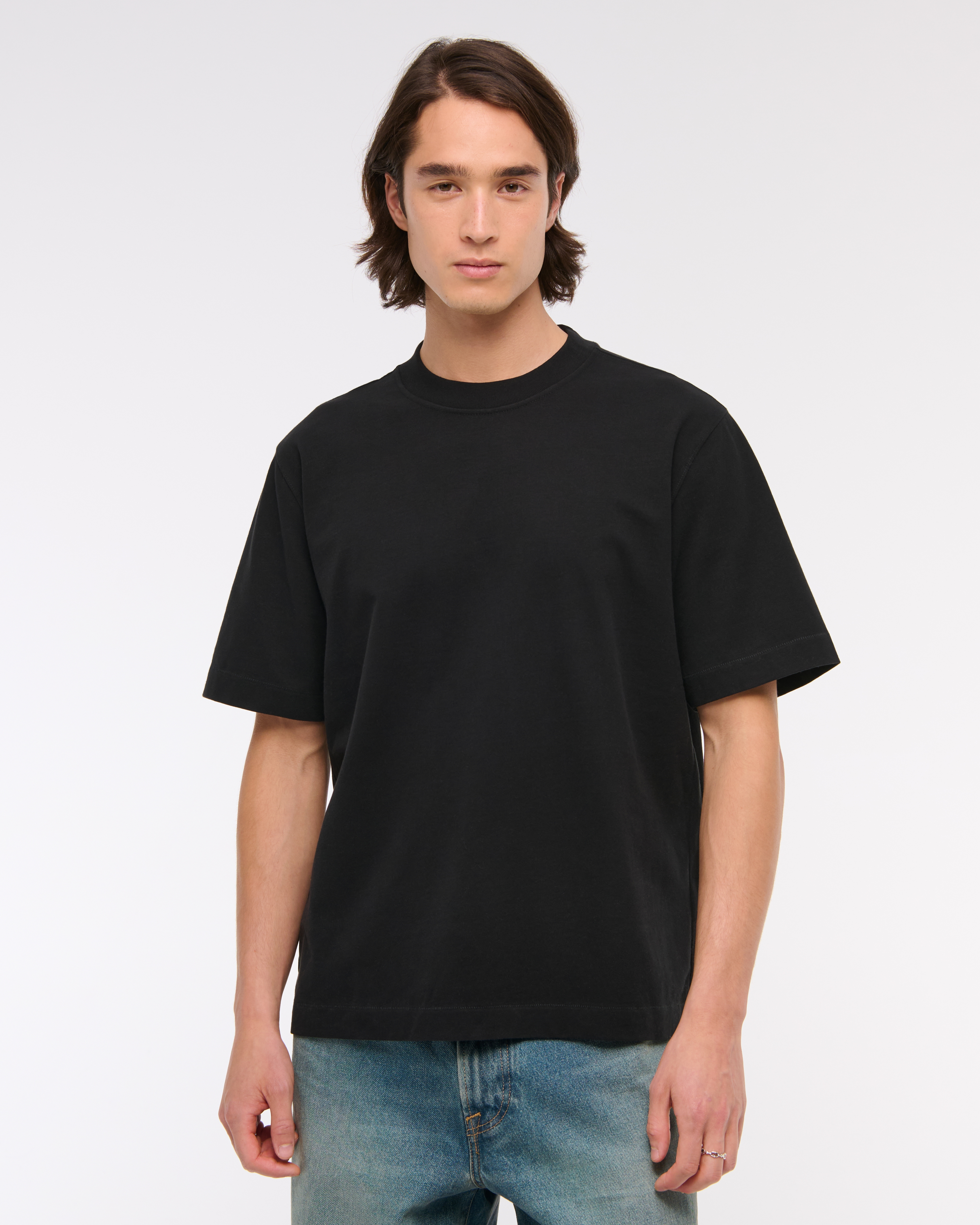 Abercrombie & Fitch Premium Heavyweight 2.0 Tee In Black