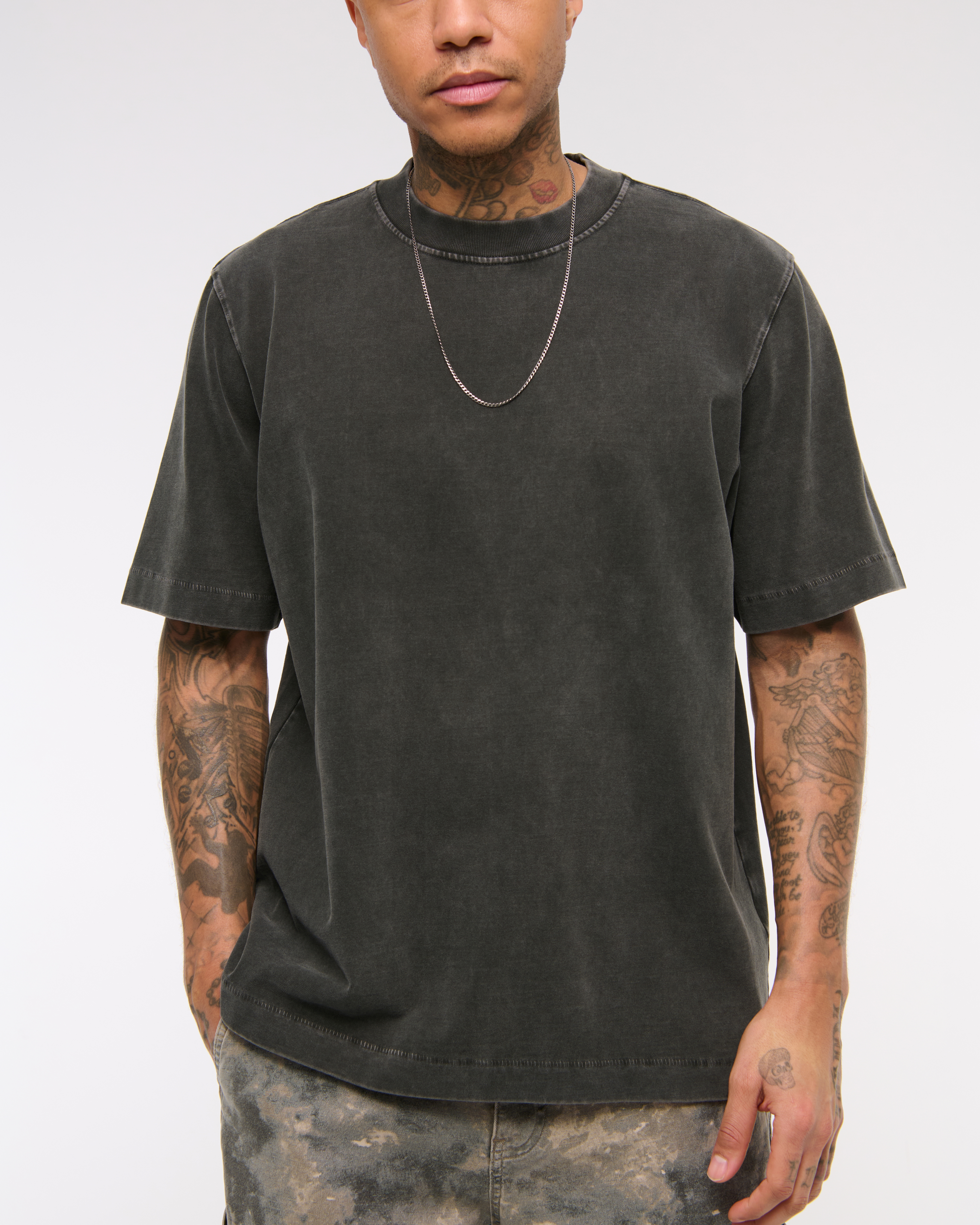 Abercrombie & Fitch Premium Heavyweight 2.0 Tee In Black