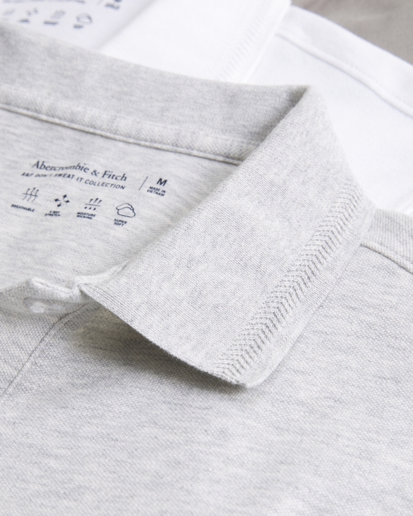 Men's 5-Pack Textured Icon Don't Sweat It Polos | Men's Tops