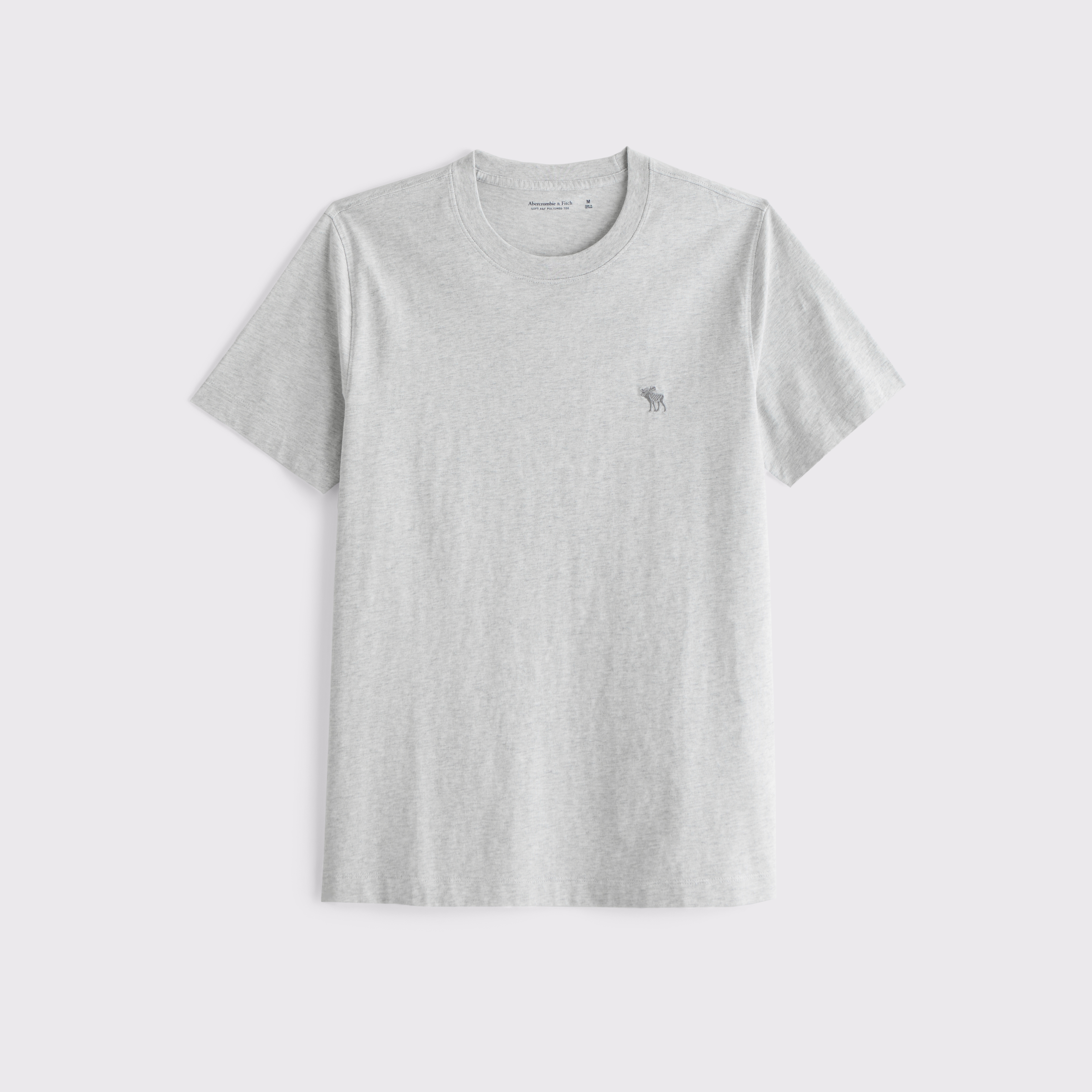 Abercrombie & Fitch Slim Polished Icon Tee In Gray