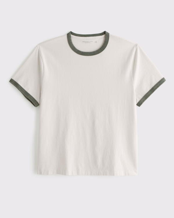 Shrunken Tee, Feather Gray view 1