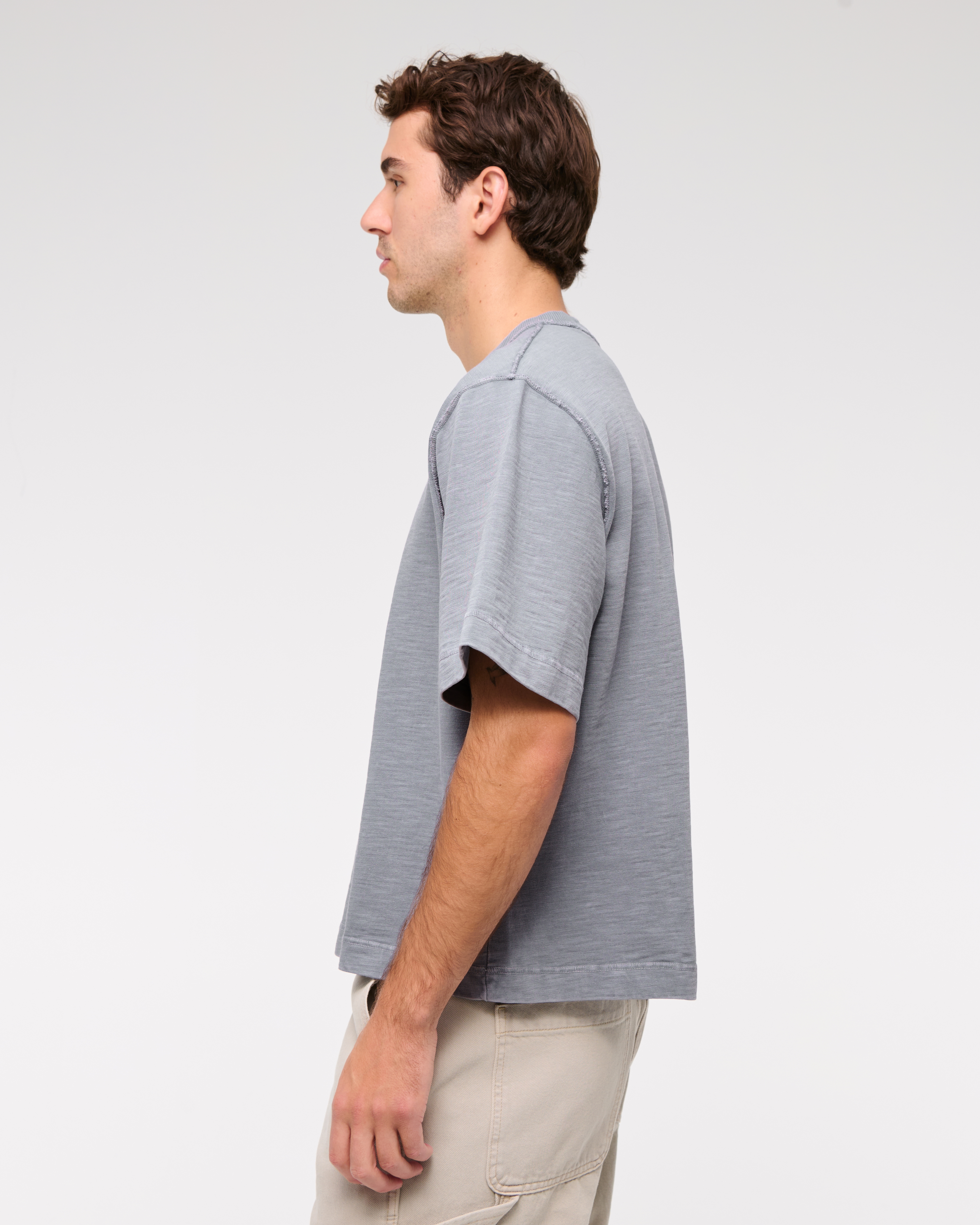 Abercrombie & Fitch★プレミアムヘビーウェイトクロップTシャツ メンズ プレミアム ヘビーウェイト クロップド McLaren Tシャツ