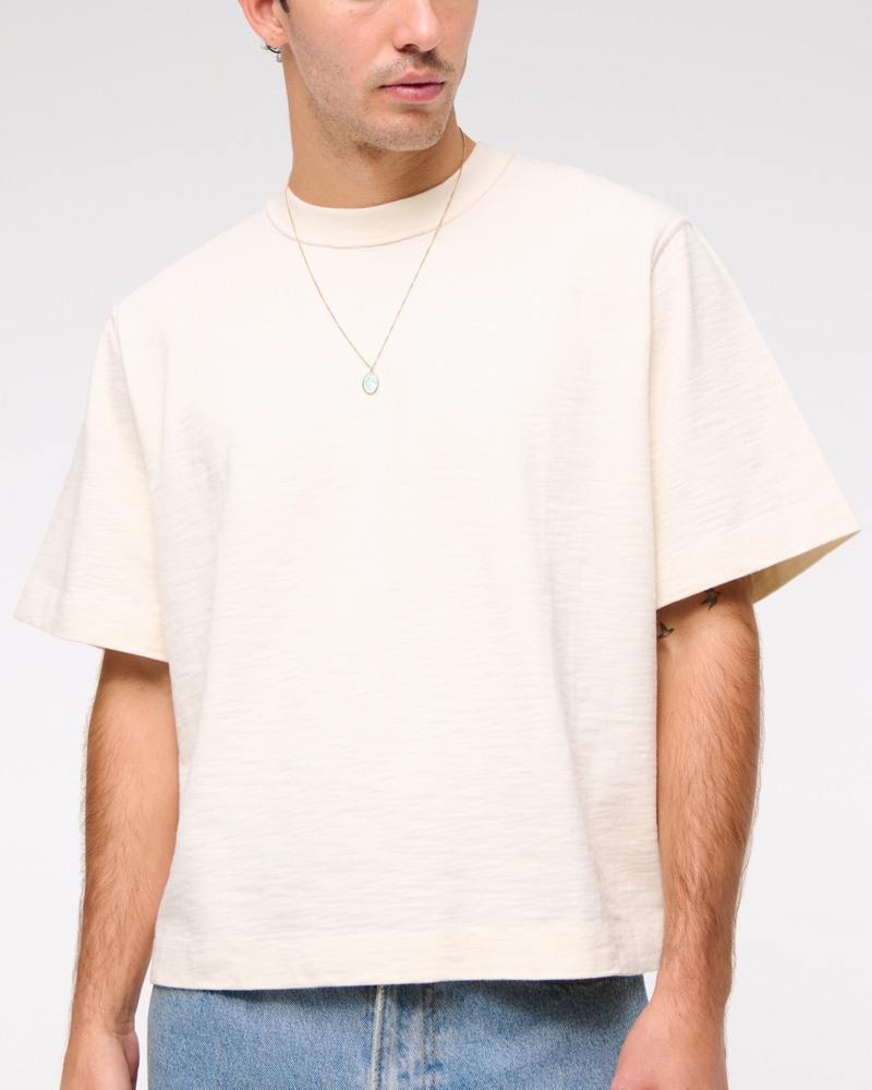 Premium Heavyweight Slub Cropped Tee