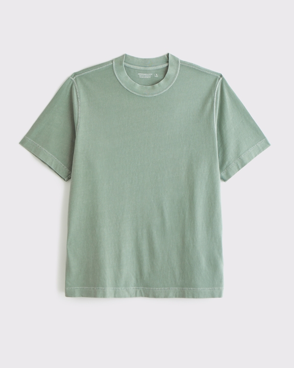Vintage-Inspired Tee, Light Green view 1