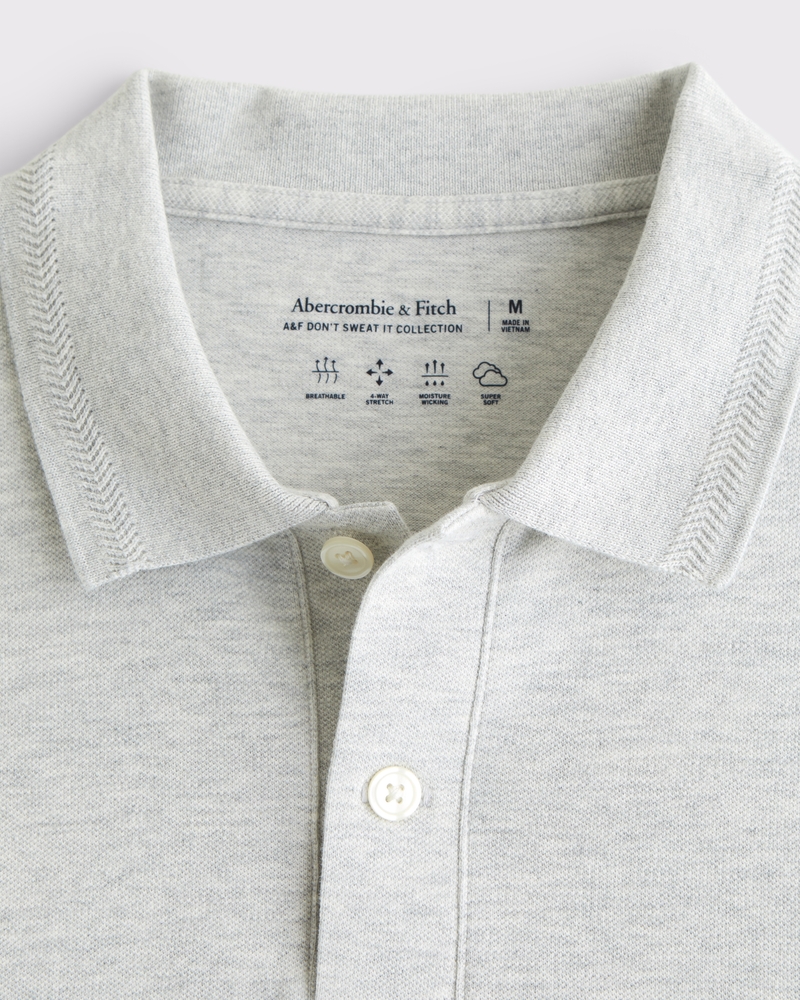 Men's Textured Icon Don't Sweat It Polo | Men's Tops | Abercrombie.com