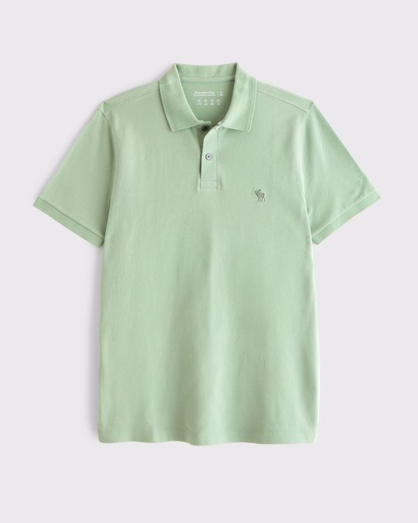 Textured Icon Don't Sweat It Polo, Light Green view 1