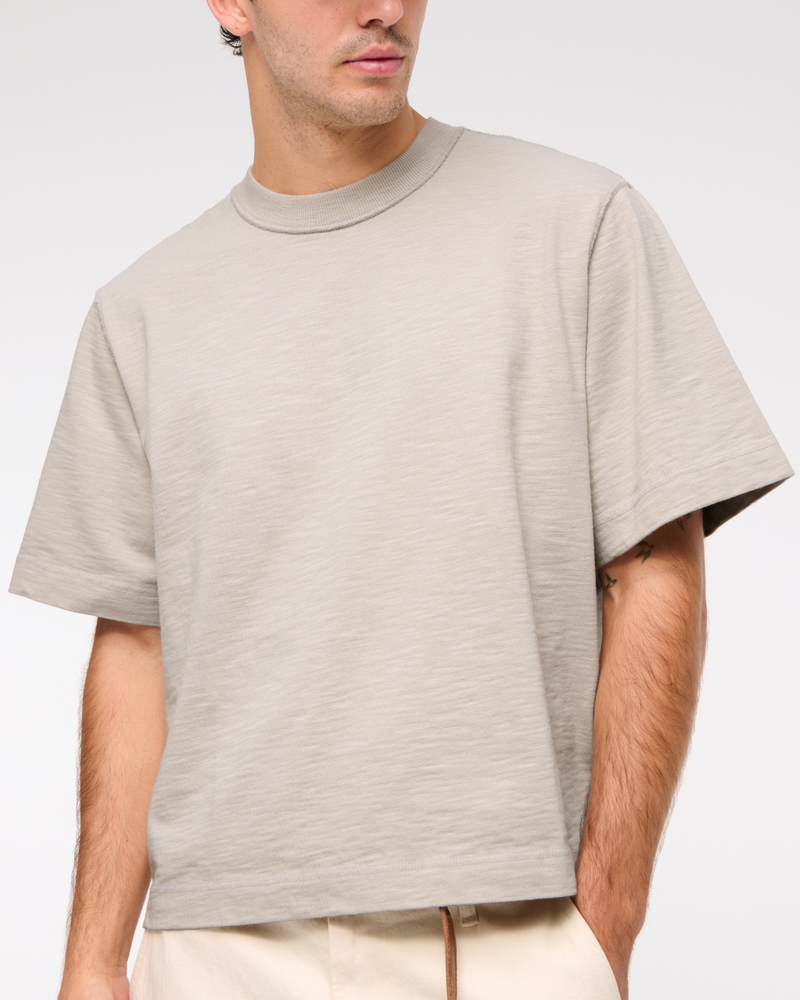 Premium Heavyweight Slub Cropped Tee