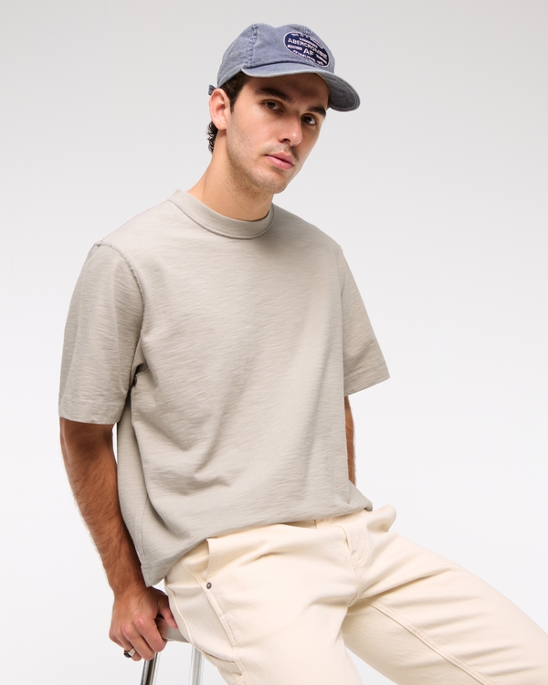 Premium Heavyweight Slub Cropped Tee