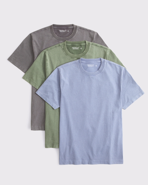 3-Pack Classic Polished Tees, Blue Multipack view 1