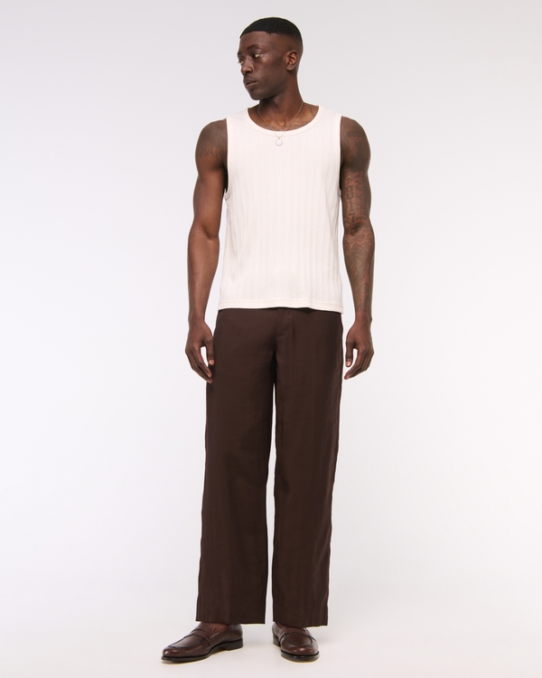 Premium Ribbed Tank, White view 2