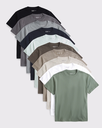 10-Pack Relaxed Essential Tees from Abercrombie & Fitch - $119.99