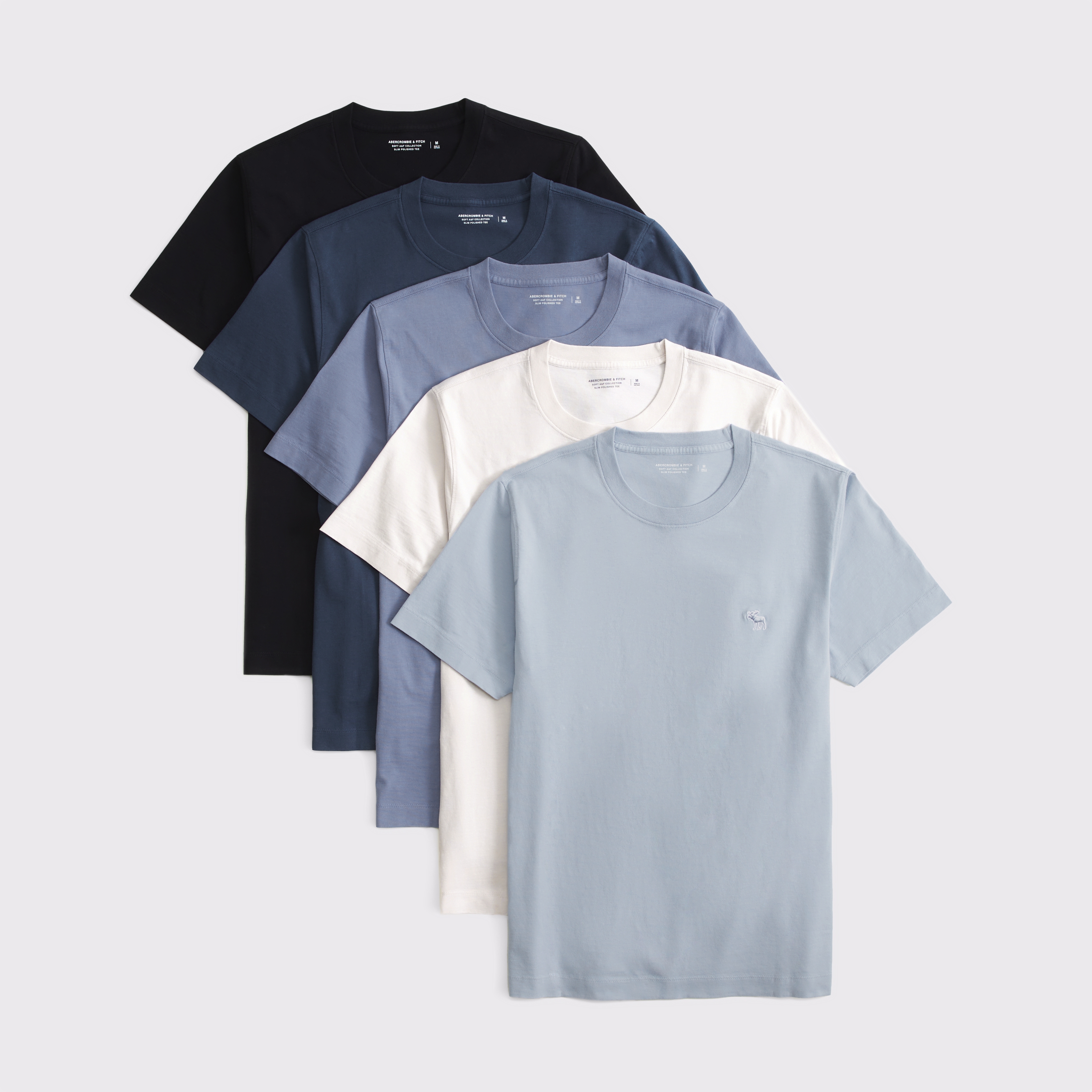 Abercrombie & Fitch◆スリム ポリッシュ アイコンTシャツ 5枚入 Abercrombie & Fitch◇スリム ポリッシュ アイコンTシャツ 5枚入