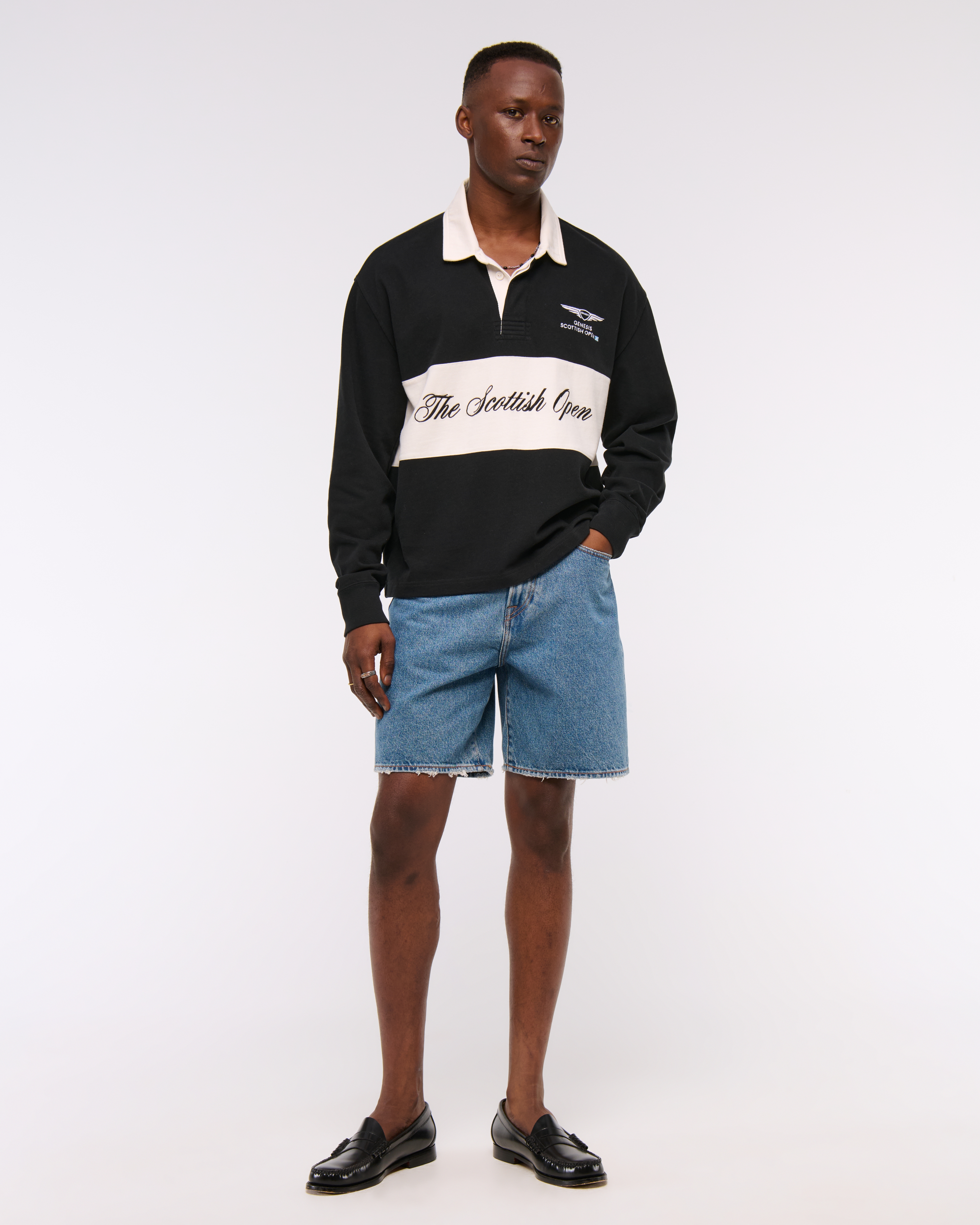 Мужские топы Abercrombie & Fitch PGA Scottish Open Rugby Polo — фото 3