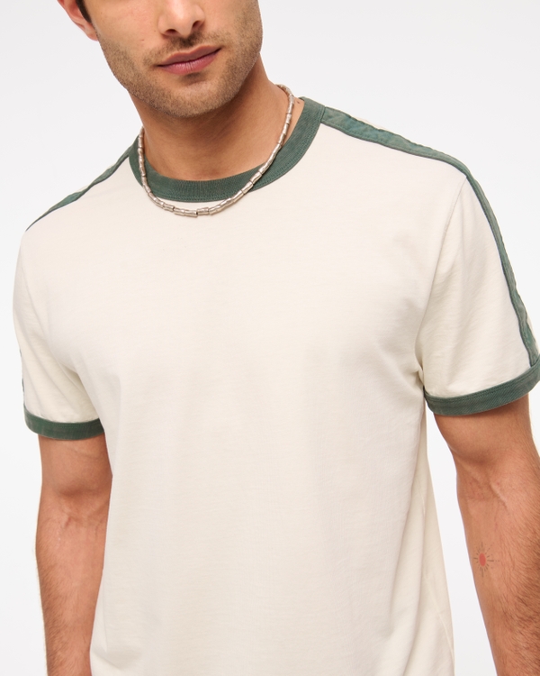 Classic Polished Cropped Tee, Warm Beige view 1