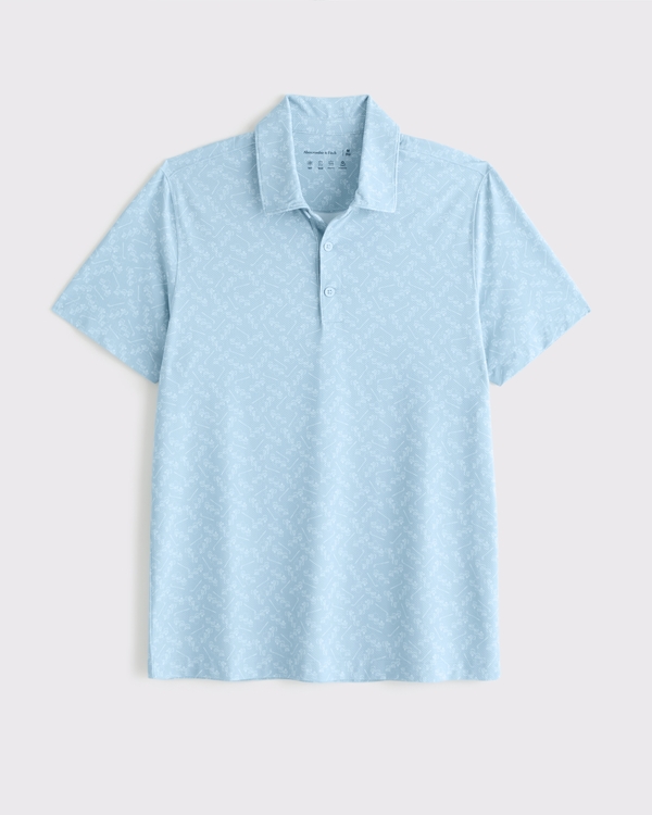 Performance Polo, Light Blue Pattern view 1