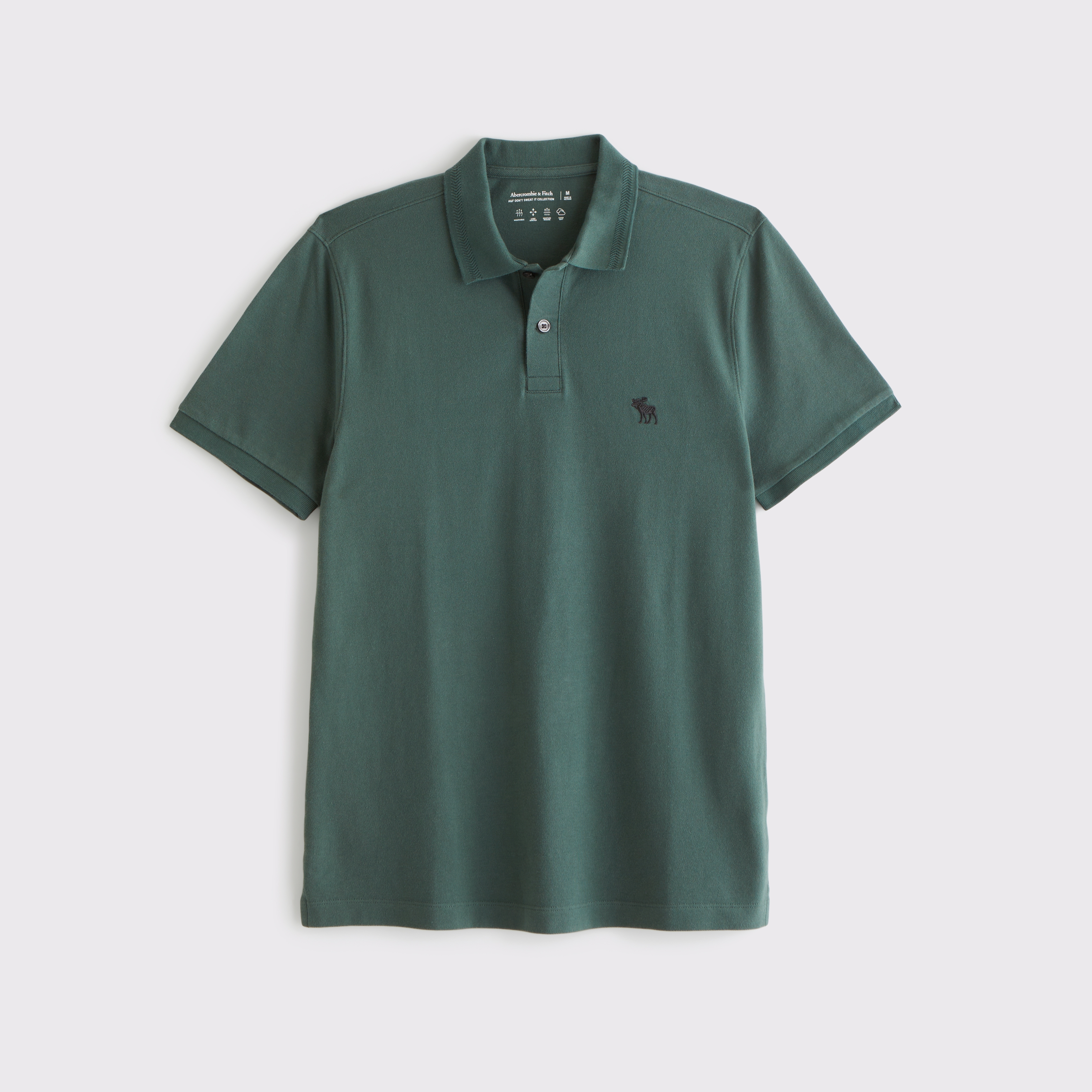 Abercrombie & Fitch 半袖アイコンロゴボタンTシャツ グリーン ウィメンズ A&Fアイコンショップ | Abercrombie & Fitch