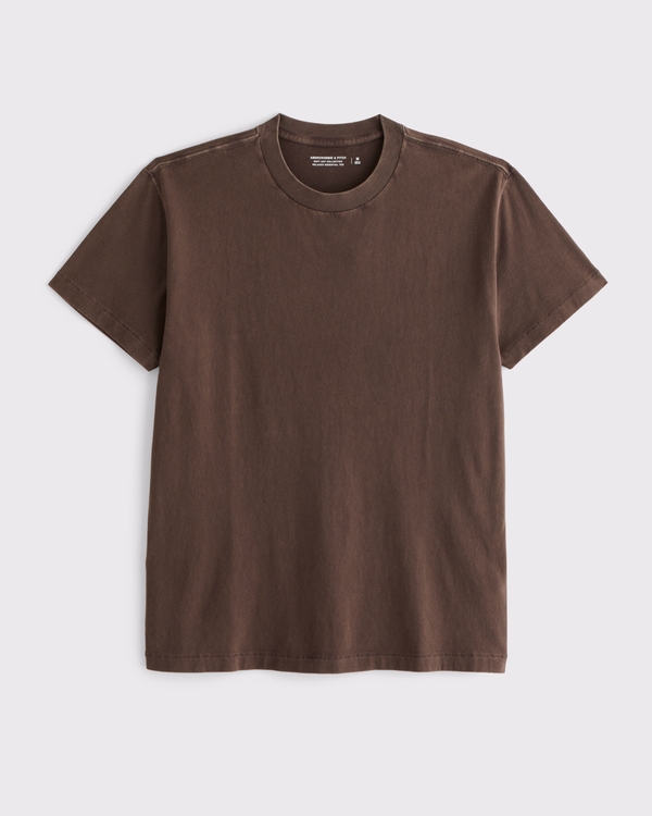 Relaxed Essential Tee, Brown Wash view 1