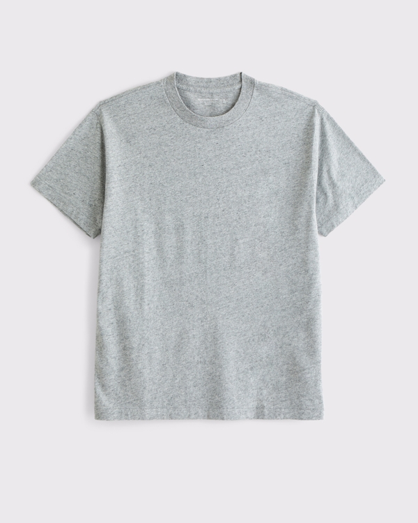 Relaxed Essential Tee, Dark Grey Flat view 1