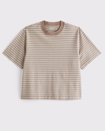Men's Premium Heavyweight Cropped Tee | Men's Tops | Abercrombie.com
