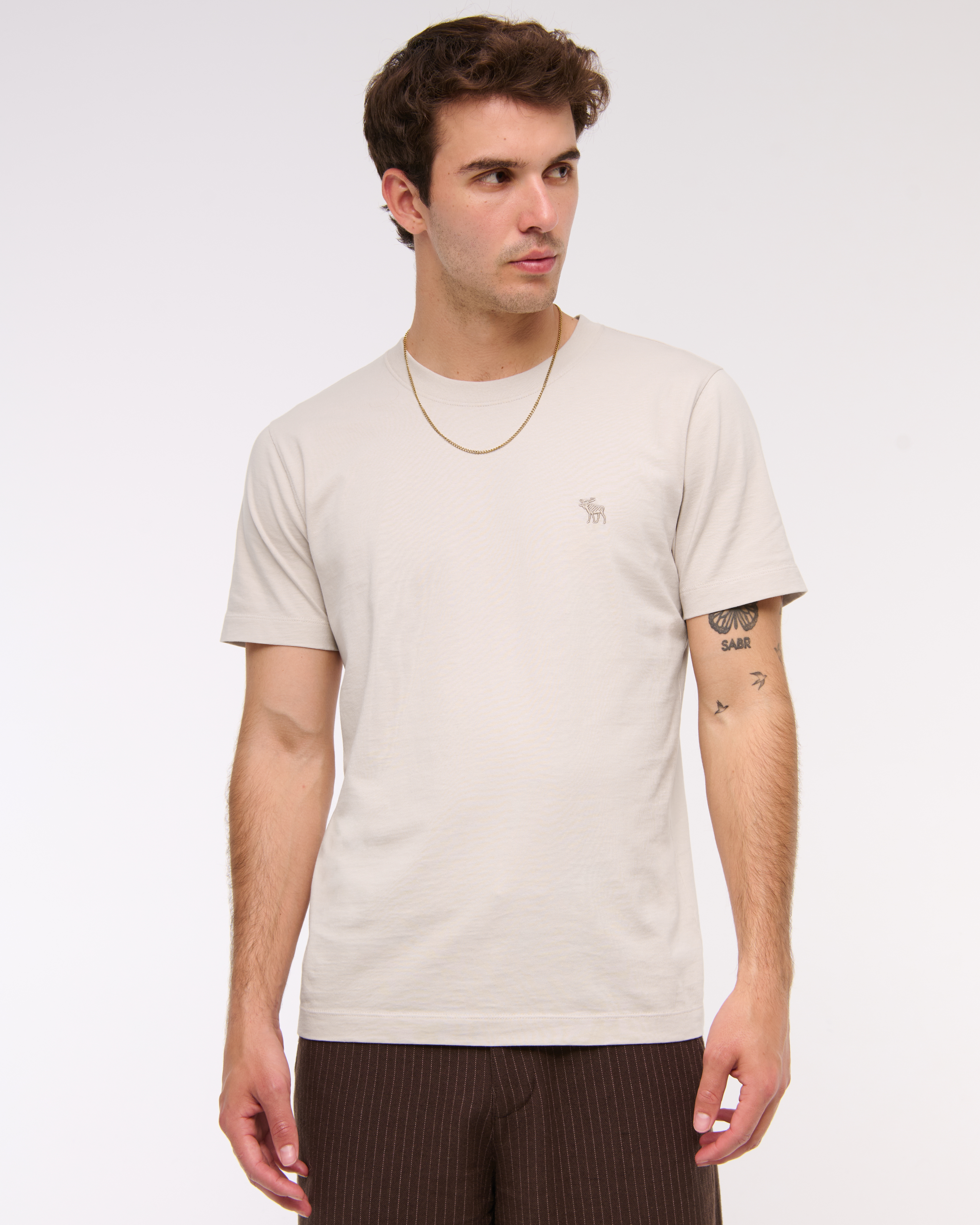 【Abercrombie & Fitch】icon logo t-shir Men's Signature Icon Tee | Men's Tops | Abercrombie.com