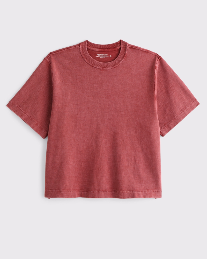 Premium Heavyweight Slub Cropped Tee