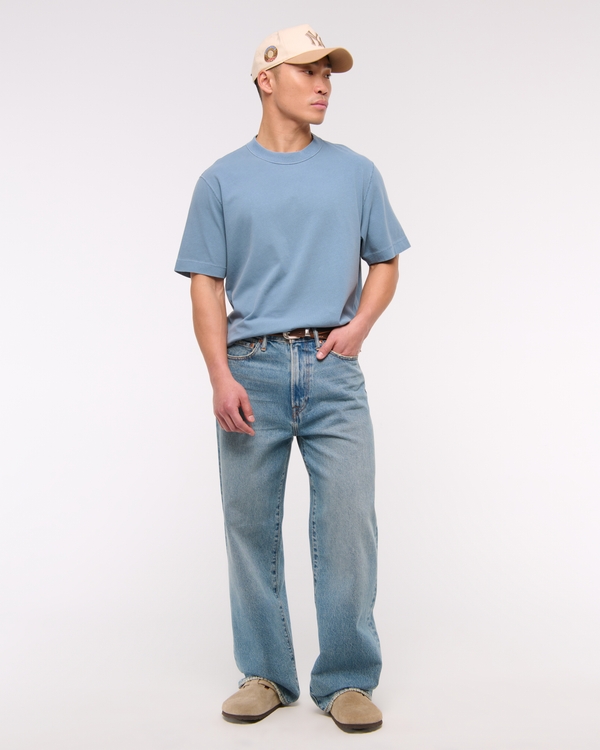 Vintage-Inspired Tee, Blue view 2