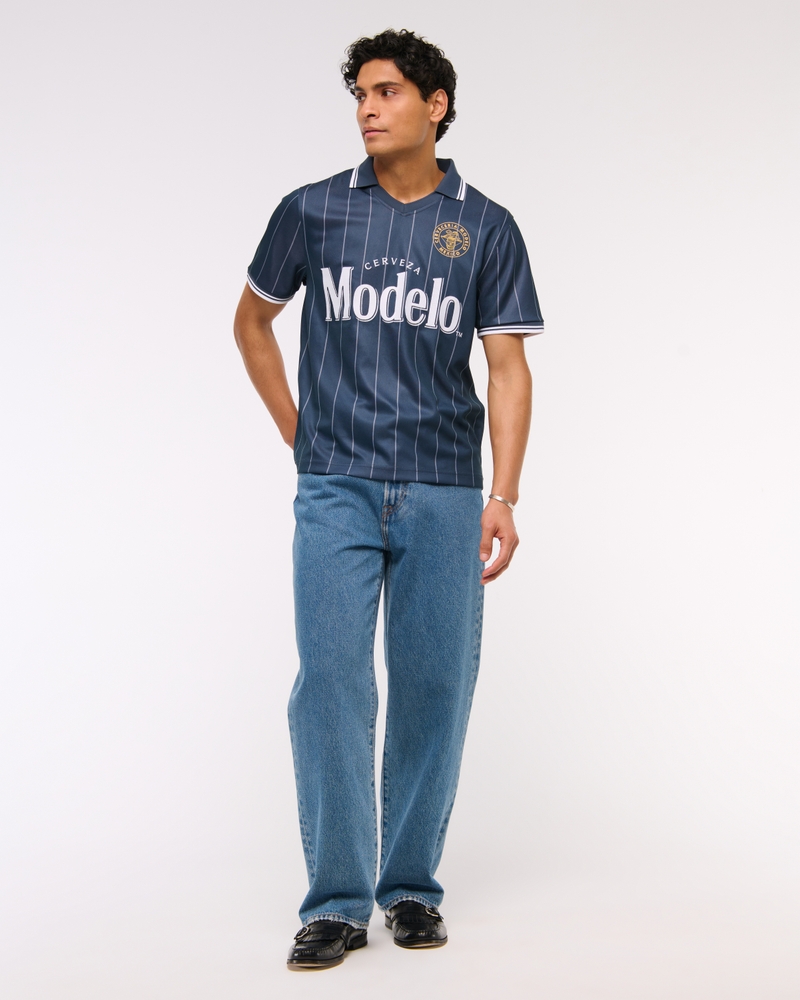 Modelo Soccer Jersey-Inspired Polo