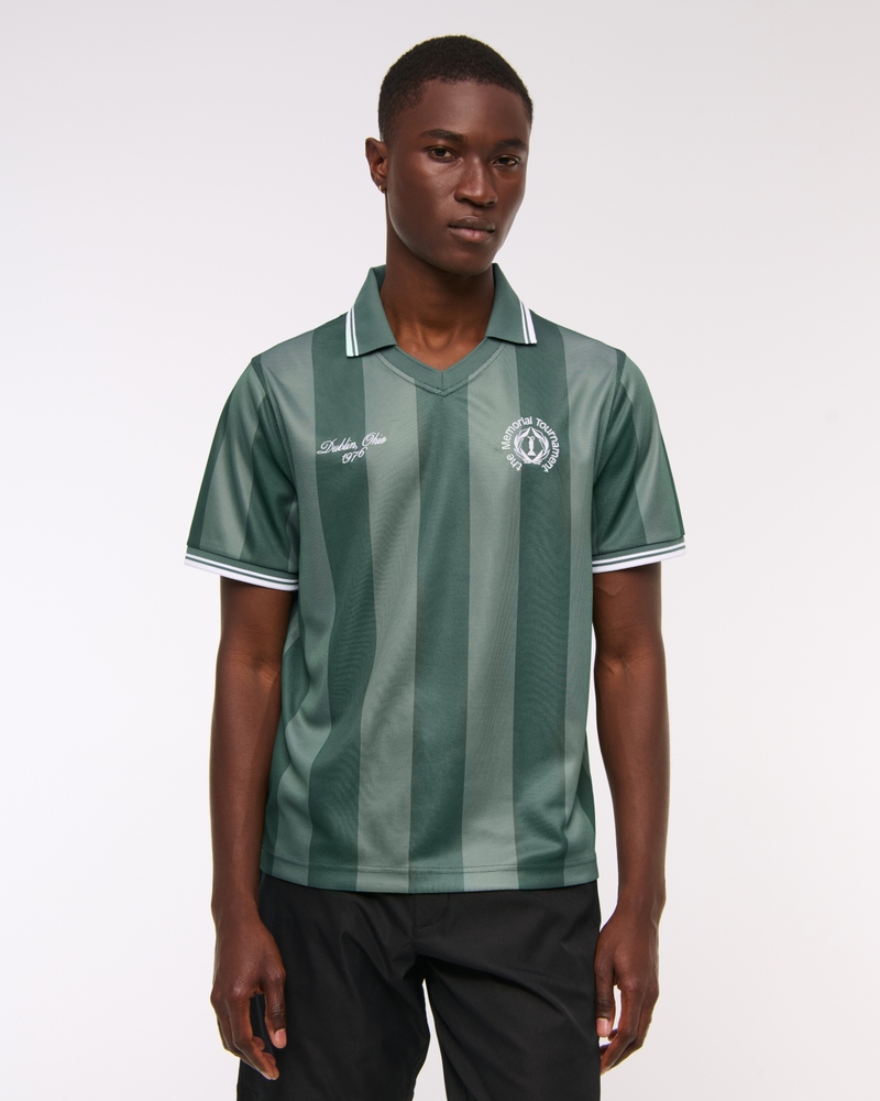 Memorial Soccer Jersey-Inspired Polo