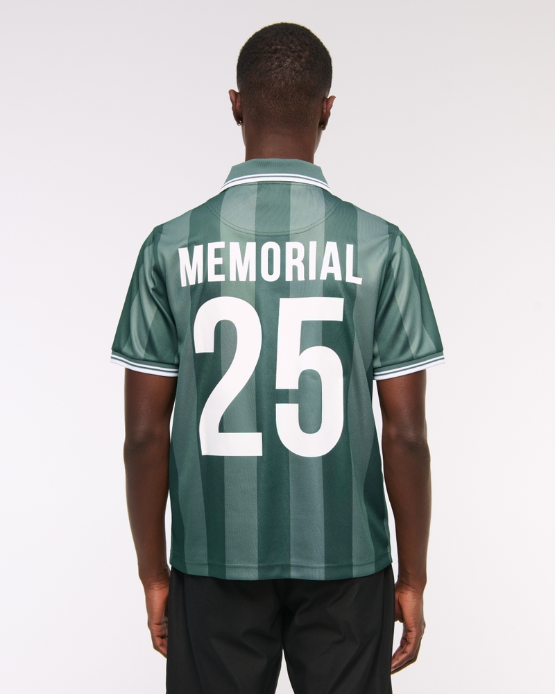 Memorial Soccer Jersey-Inspired Polo