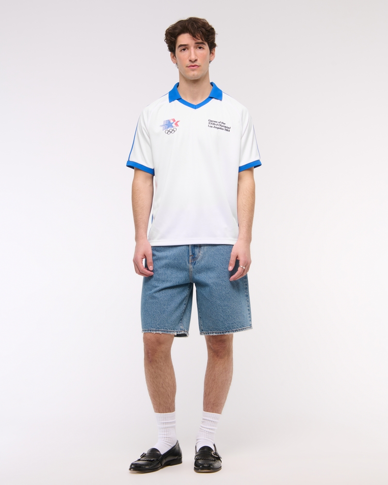 Soccer Jersey-Inspired Polo