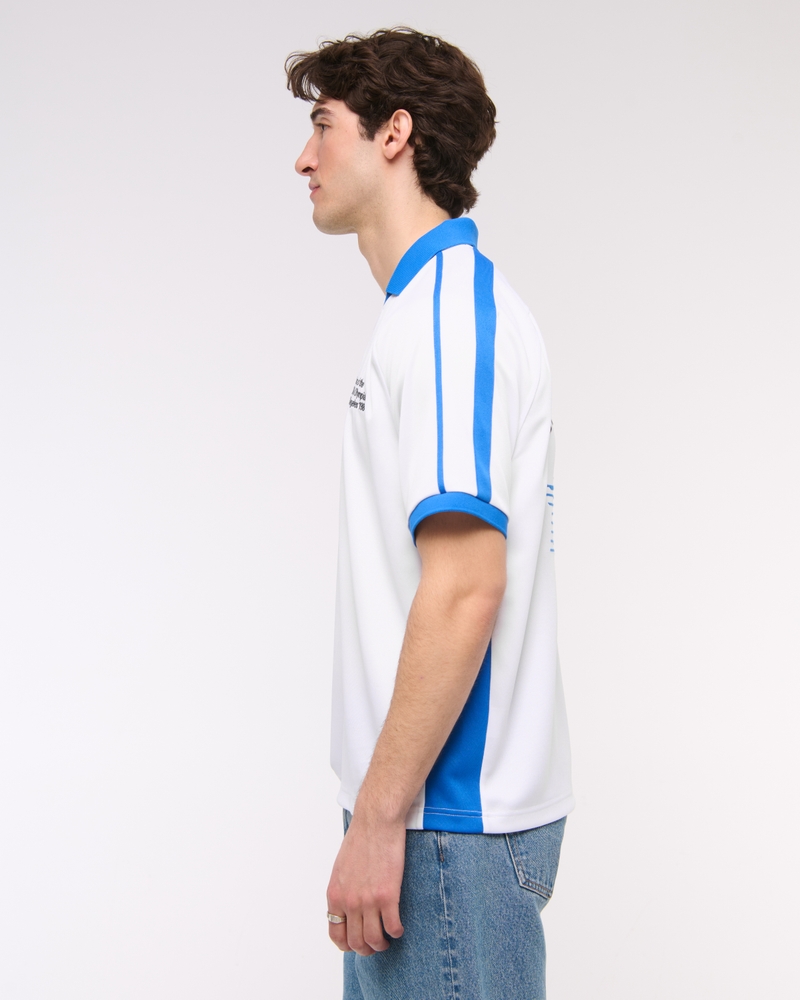 Soccer Jersey-Inspired Polo