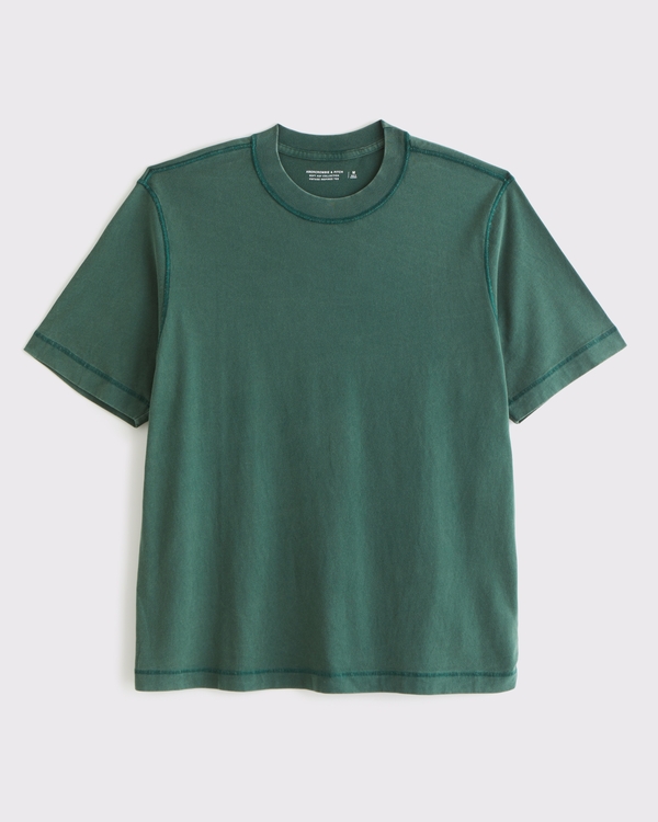Vintage-Inspired Tee, Dark Forest Wash view 1